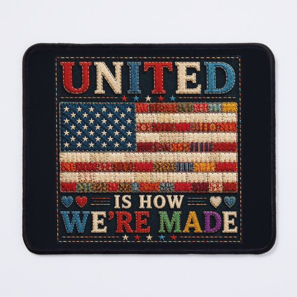 Item preview, ✂️ STITCHED TOGETHER COLLECTION ✂️- ❤️ - AMERICAN UNITY - United Is How We're Made designed and sold by WheelieGdArt.