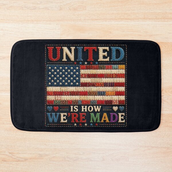 Item preview, ✂️ STITCHED TOGETHER COLLECTION ✂️- ❤️ - AMERICAN UNITY - United Is How We're Made designed and sold by WheelieGdArt.