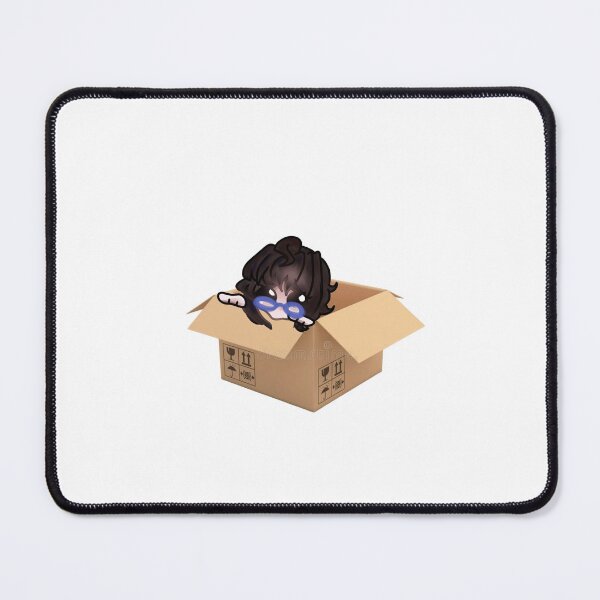 Item preview, Cute Anime Chibi Girl Peeking from Cardboard Box - Shipped With Love Sticker designed and sold by Manga moshi .