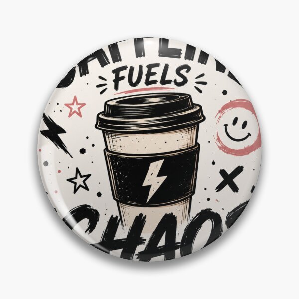 Item preview, Caffeine Fuels Chaos Funny Coffee Sticker   designed and sold by dearstickers.