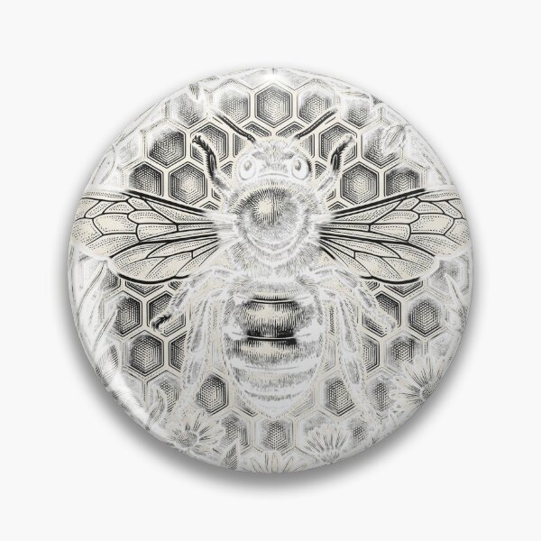 Item preview, Vintage Honey Bee | Scientific Engraving | Botanical Nature Illustration designed and sold by Cuatcho.