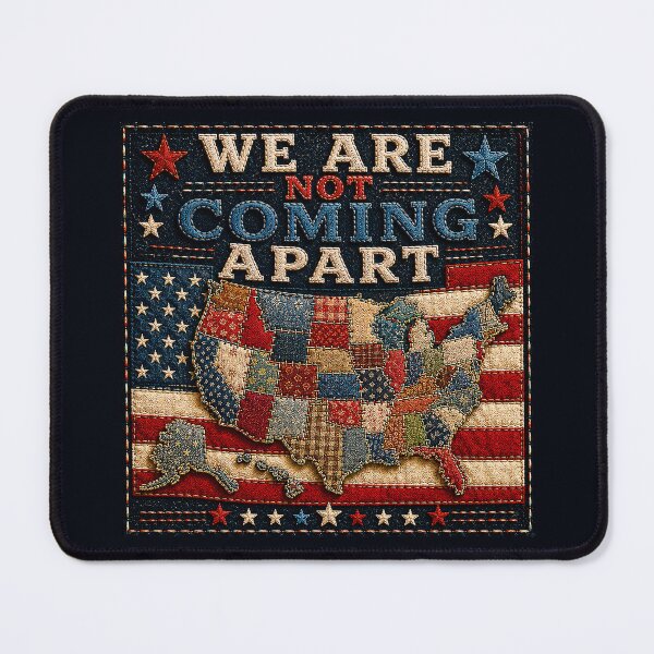 Item preview, ✂️ STITCHED TOGETHER COLLECTION ✂️- ❤️ - AMERICAN UNITY - We Are Not Coming Apart designed and sold by WheelieGdArt.