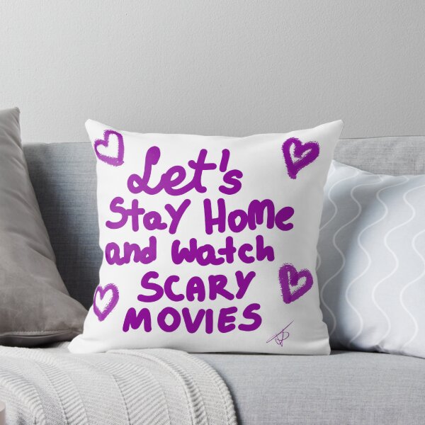 Item preview, let's stay HOME and watch scary movies  designed and sold by Kasia1987t.