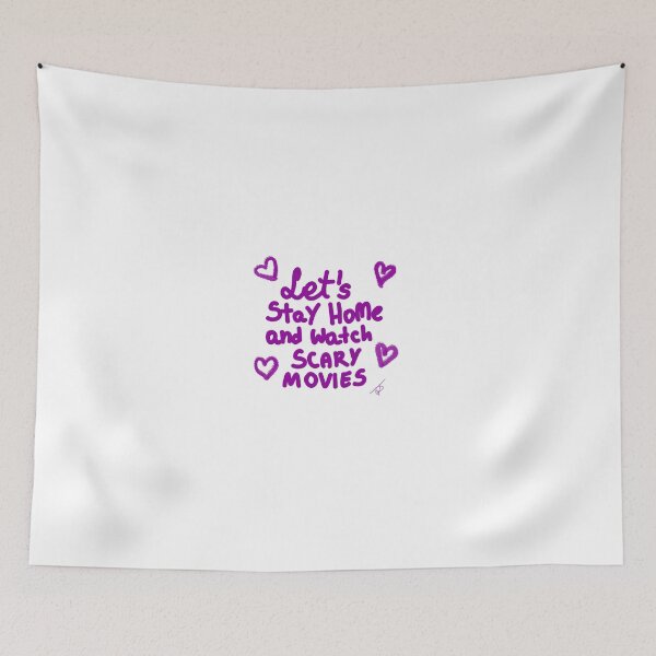 Item preview, let's stay HOME and watch scary movies  designed and sold by Kasia1987t.