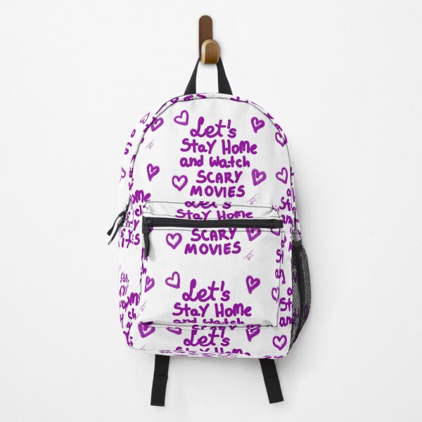 Item preview, let's stay HOME and watch scary movies designed and sold by Kasia1987t.