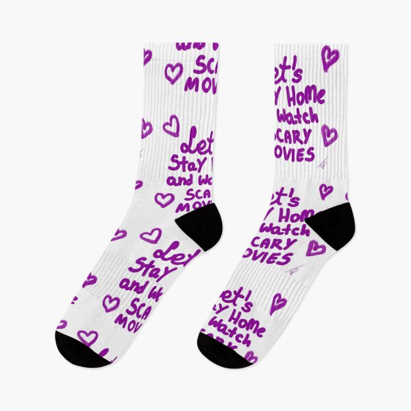 Item preview, let's stay HOME and watch scary movies  designed and sold by Kasia1987t.