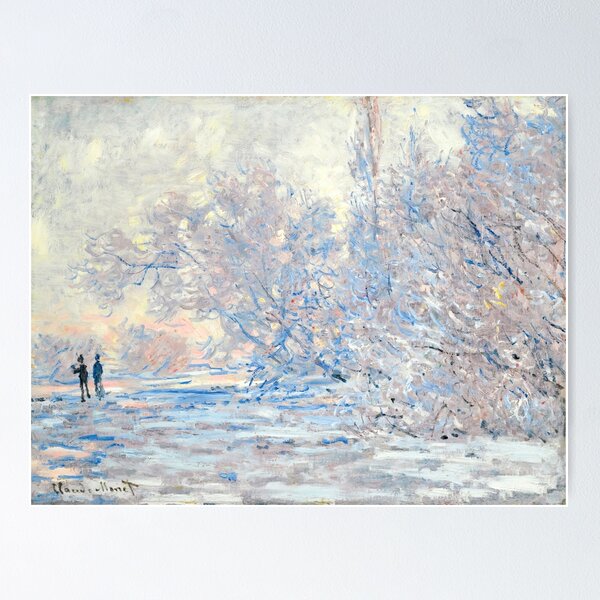 Item preview, Le Givre a Giverny by Claude Monet: Serene Winter Impressionist Poster designed and sold by artofuniverse.