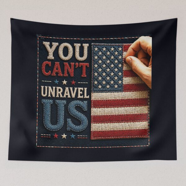 Item preview, ✂️ STITCHED TOGETHER COLLECTION ✂️- ❤️ - AMERICAN UNITY - You Can't Unravel Us designed and sold by WheelieGdArt.