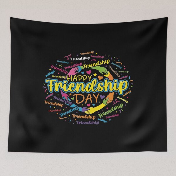 Item preview, Happy Friendship Day Colorful Word Cloud Art designed and sold by SiarheiYur.