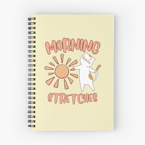Item preview, Morning stretches, ginger and white cat designed and sold by BritishDelights.