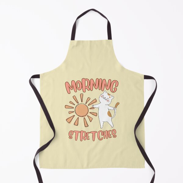 Item preview, Morning stretches, ginger and white cat designed and sold by BritishDelights.