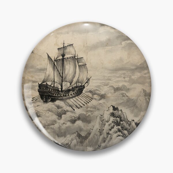 Item preview, The Cloud-Sailor of the Western Peaks Sumi-e Ink Wash designed and sold by DuckOddity.