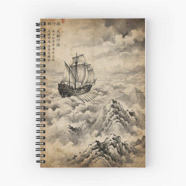 Item preview, The Cloud-Sailor of the Western Peaks Sumi-e Ink Wash designed and sold by DuckOddity.