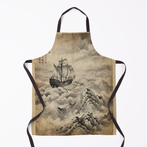 Item preview, The Cloud-Sailor of the Western Peaks Sumi-e Ink Wash designed and sold by DuckOddity.