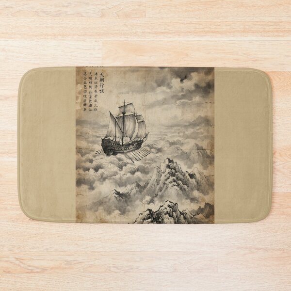Item preview, The Cloud-Sailor of the Western Peaks Sumi-e Ink Wash designed and sold by DuckOddity.