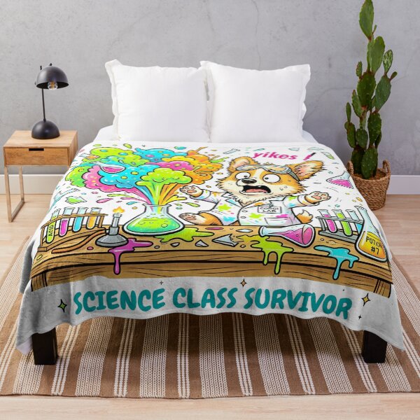 Item preview, Funny Corgi Science Class Survivor Shirt, Corgi Lab Experiment Gone Wrong Tee, Unique Corgi Back to School Gift for Dog and Science Lovers designed and sold by Wearable Canvas...