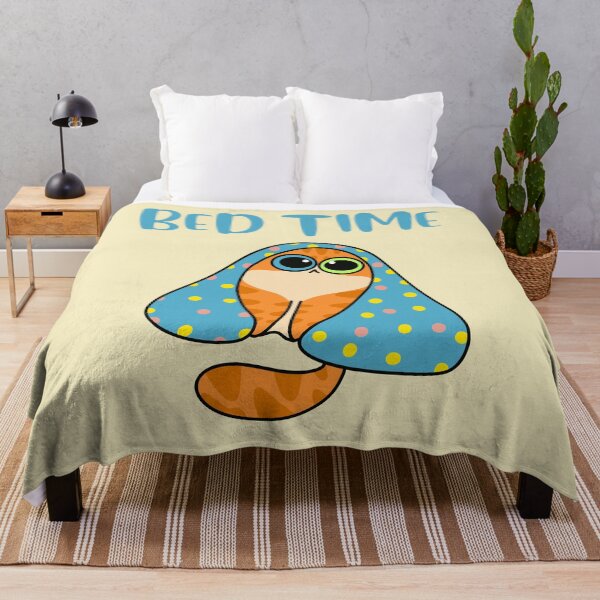 Item preview, Bed time, cozy ginger cat designed and sold by BritishDelights.