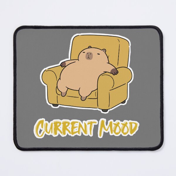 Item preview, Current Mood Capybara in Armchair designed and sold by IvanaIka.