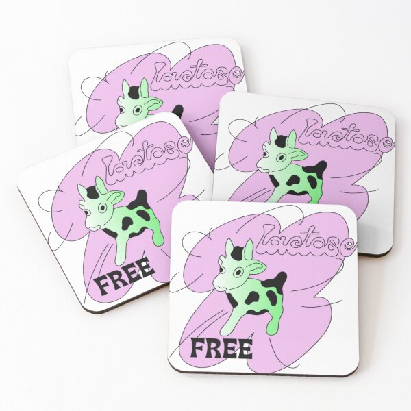 Item preview, Lactose Free Cute Retro Cow designed and sold by Bohepa.