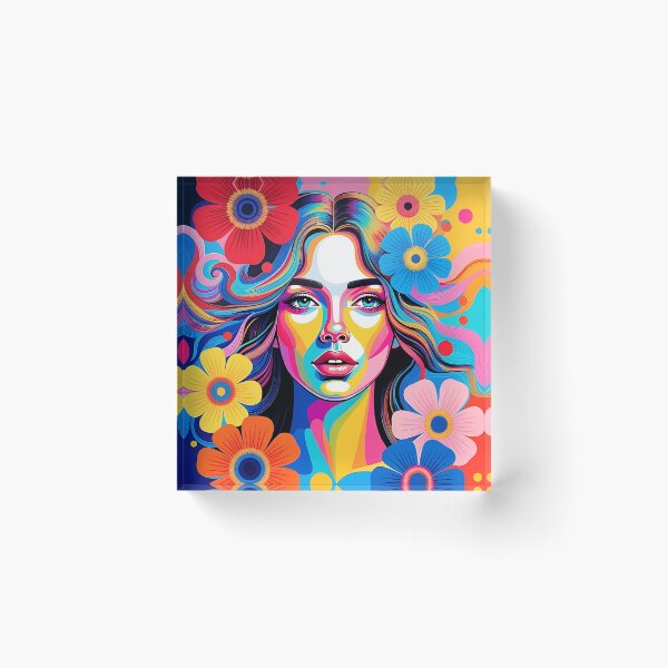Item preview, Rainbow Flower Power designed and sold by HappyOops.