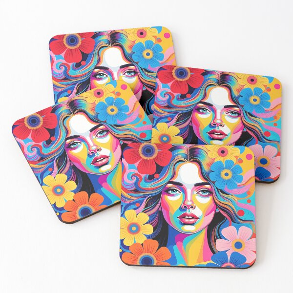 Item preview, Rainbow Flower Power designed and sold by HappyOops.