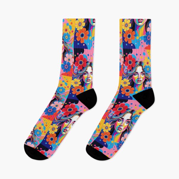 Item preview, Rainbow Flower Power designed and sold by HappyOops.