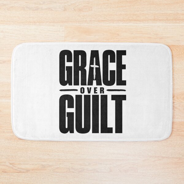 Item preview, Grace Over Guilt Christian Typography Shirt designed and sold by Illustrated Faith.