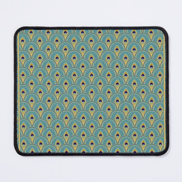 Item preview, Hera Peacock Feather Art Deco Pattern designed and sold by Praline Creative.