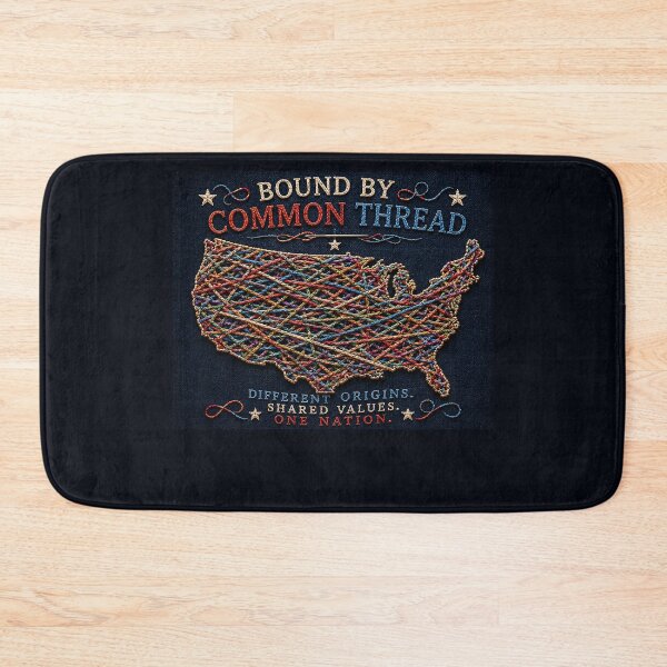 Item preview, ✂️ STITCHED TOGETHER COLLECTION ✂️- ❤️ - Bound by Common Thread - Interlaced threads forming the American outline v1 designed and sold by WheelieGdArt.