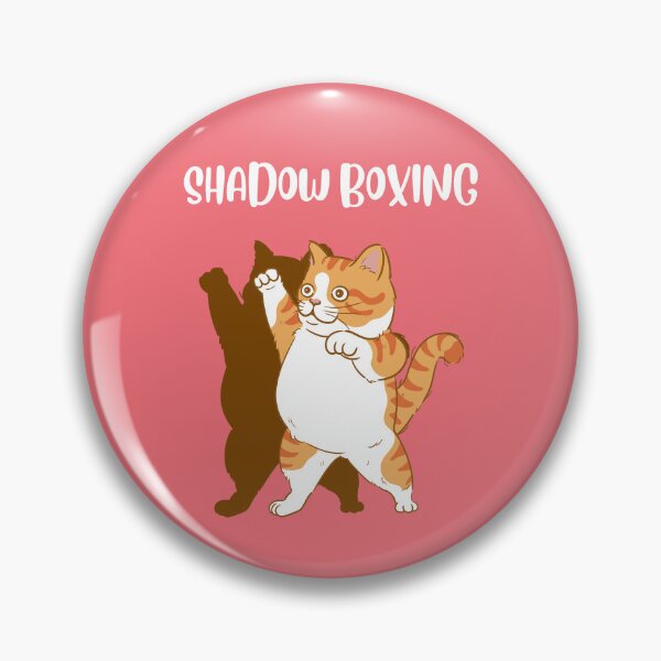Item preview, Shadow boxing, ginger and white cat designed and sold by BigfeetLittlepaws.