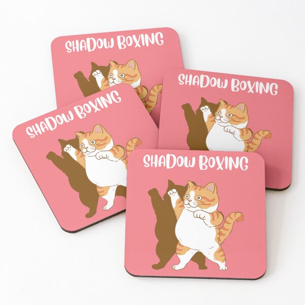 Item preview, Shadow boxing, ginger and white cat designed and sold by BritishDelights.