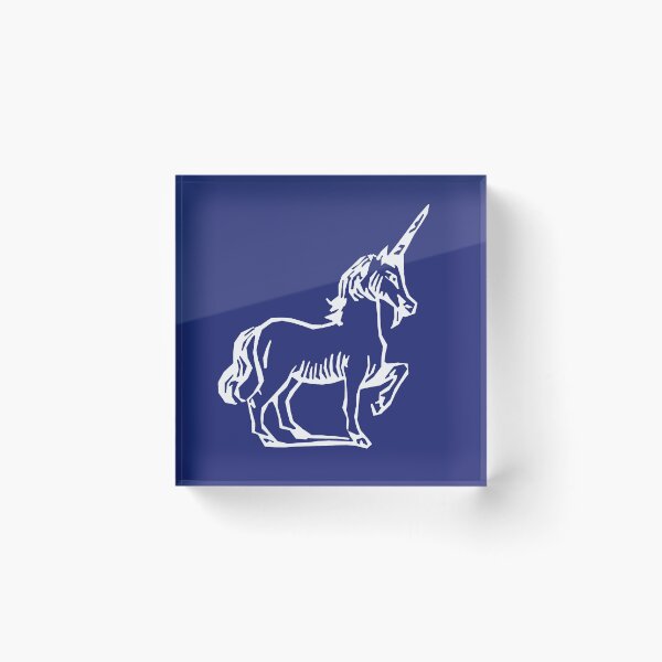 Item preview, White medieval Unicorn designed and sold by lapin-agile.