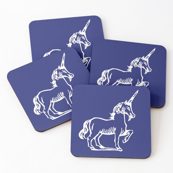 Item preview, White medieval Unicorn designed and sold by lapin-agile.