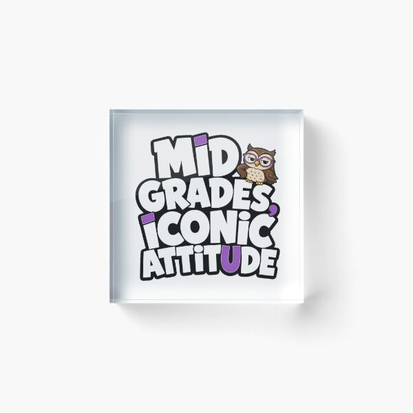 Item preview, Funny Owl Student Sticker | Mid Grades Iconic Attitude | School Meme Gift designed and sold by Gremlin Hours.