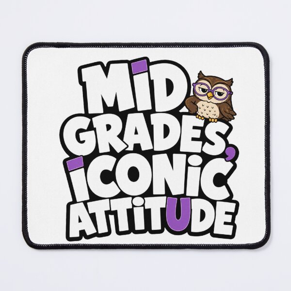 Item preview, Funny Owl Student Sticker | Mid Grades Iconic Attitude | School Meme Gift designed and sold by Gremlin Hours.