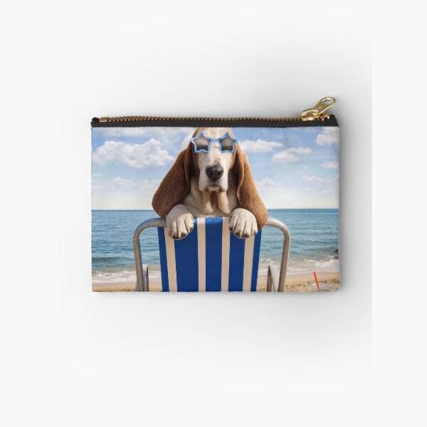 Item preview, Basset Hound on a Beach Chair designed and sold by Maria Dryfhout.