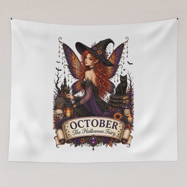 Item preview, October Halloween Fairy Gothic Fantasy designed and sold by RoPrincess.