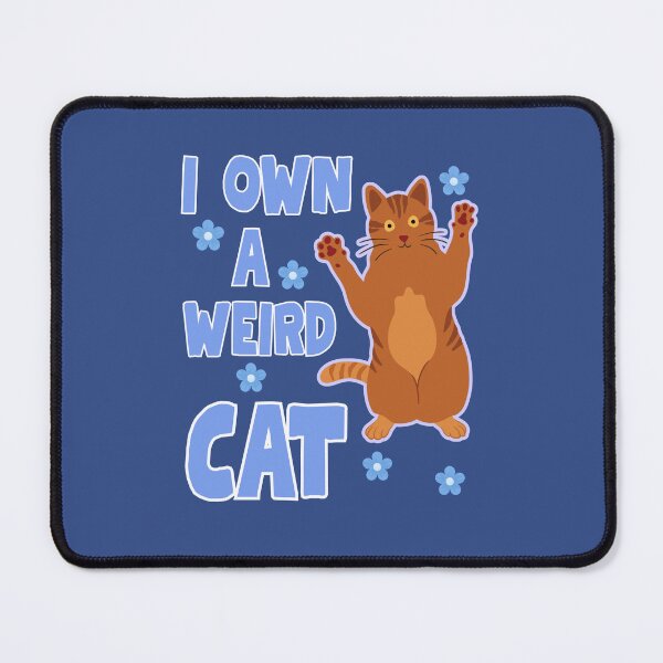 Item preview, I own a weird cat, crazy ginger cat designed and sold by BritishDelights.
