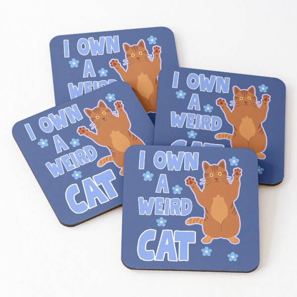 Item preview, I own a weird cat, crazy ginger cat designed and sold by BritishDelights.