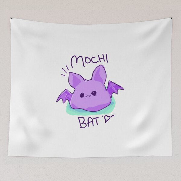 Item preview, Mochi Bat Cute Kawaii Spooky designed and sold by Bohepa.