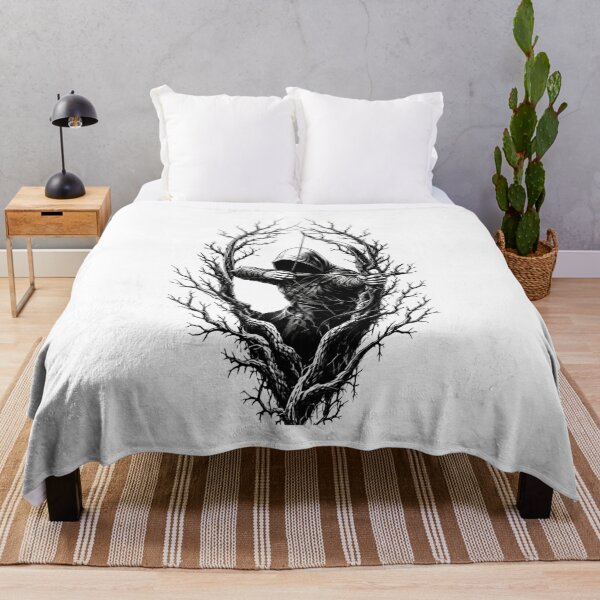 Item preview, Dark Forest Archer Fantasy Silhouette Art designed and sold by RoyalDeluxGo.
