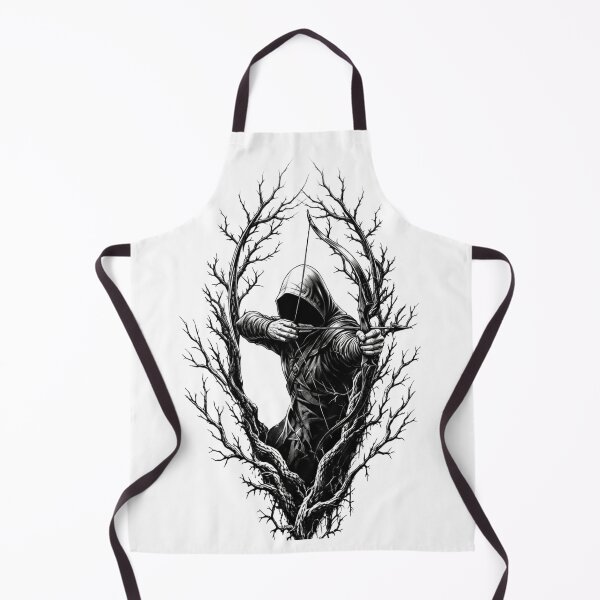 Item preview, Dark Forest Archer Fantasy Silhouette Art designed and sold by RoyalDeluxGo.