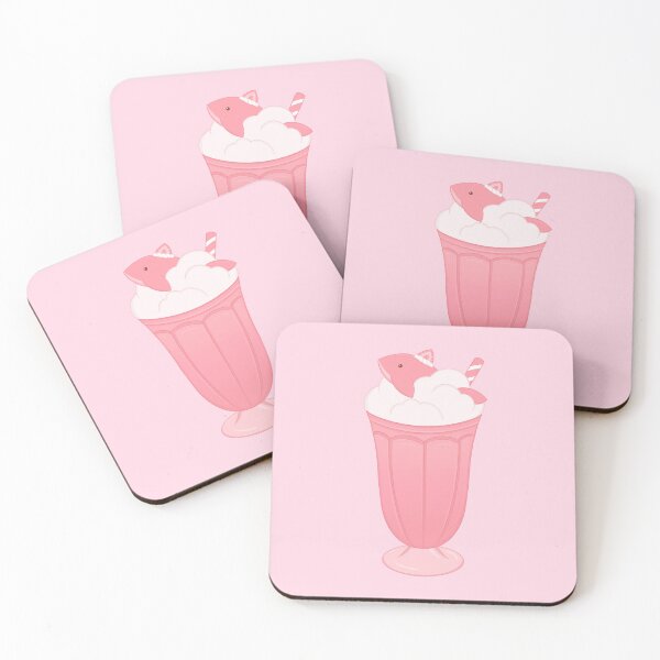 Item preview, Shark Strawberry Shake designed and sold by Meg's Sketchbook.