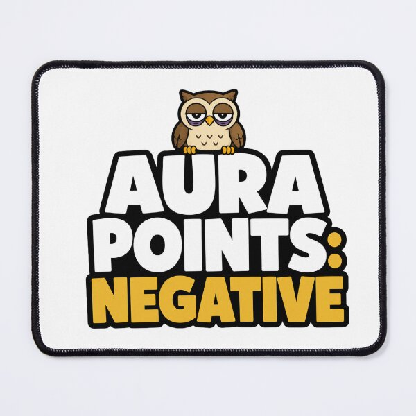 Item preview, Funny Owl Sticker | Aura Points Negative | Gen Z Meme Owl Gift designed and sold by Gremlin Hours.