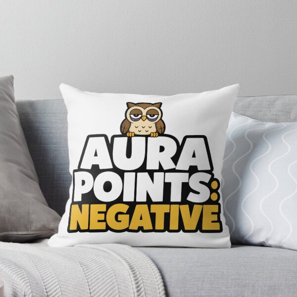Item preview, Funny Owl Sticker | Aura Points Negative | Gen Z Meme Owl Gift designed and sold by Gremlin Hours.