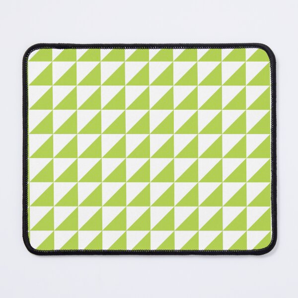 Item preview, White And Lime Triangle Mosaic Pattern designed and sold by pattern-archive.