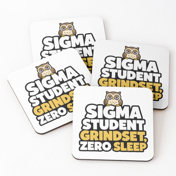 Item preview, Funny Owl Student Sticker | Sigma Student Grindset Zero Sleep | Study Meme designed and sold by Gremlin Hours.