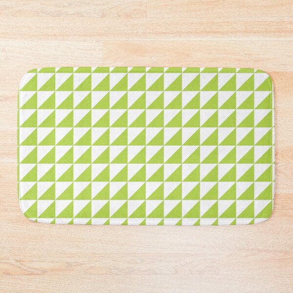 Item preview, White And Lime Triangle Mosaic Pattern designed and sold by pattern-archive.