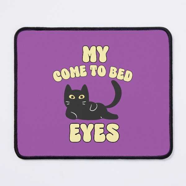 Item preview, My come to bed eyes, sassy black cat designed and sold by BritishDelights.