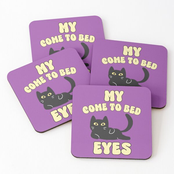 Item preview, My come to bed eyes, sassy black cat designed and sold by BritishDelights.